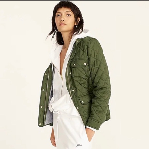 J. Crew Women’s Quilted Downtown Field Utility Jacket - Picture 14 of 15